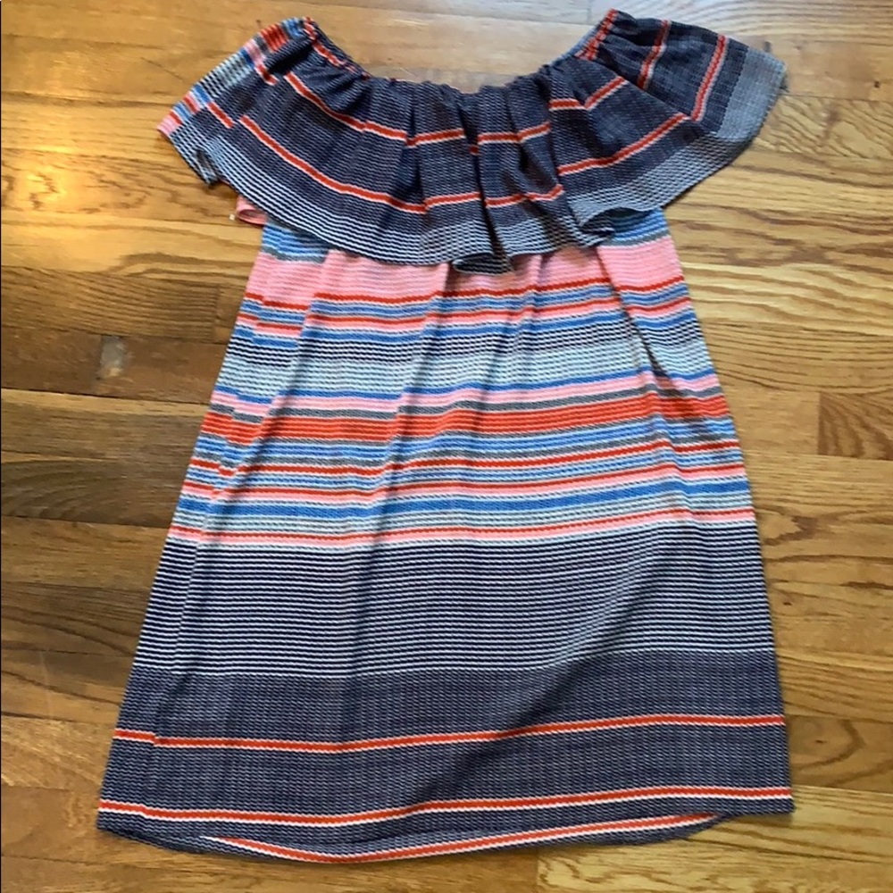 Topshop Strapless Ruffle Dress